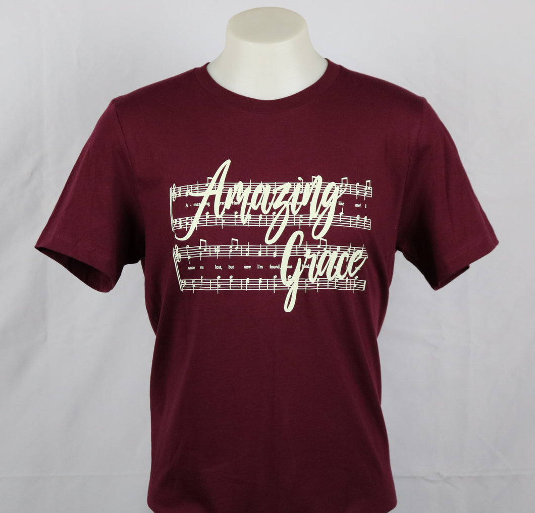 Amazing Grace With Sheet Music Tee